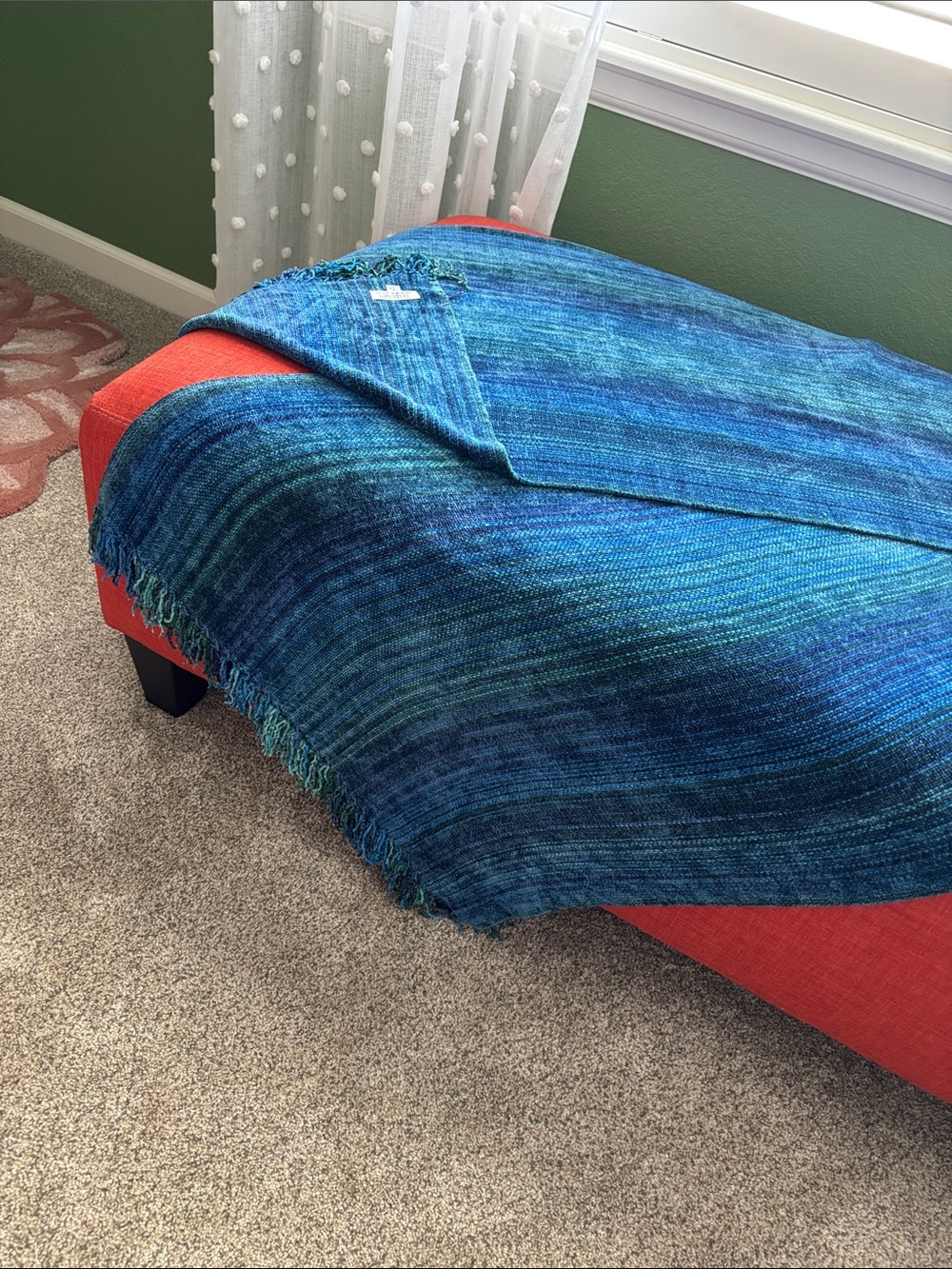 Blue Teal Woven Ladies’ Wrap